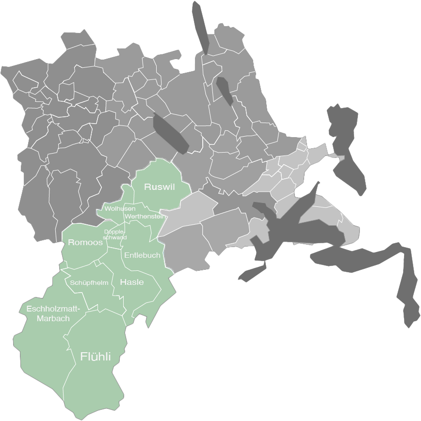 Karte Entlebuch Gebiet